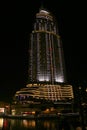 The Address Hotel, Dubai at night Royalty Free Stock Photo