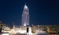 The Address Hotel, Dubai at night Royalty Free Stock Photo