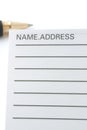 Address & Phone Book Royalty Free Stock Photo