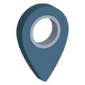 Address pin, location pointer Isolated Vector Icon which can be easily edited Royalty Free Stock Photo