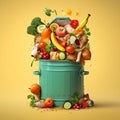 Addressing the Environmental Impact of Food Waste. Generative AI