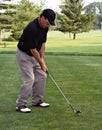 Addressing Golf Ball Royalty Free Stock Photo