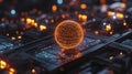 Addressing inflation challenges through innovative technology visualizations digital space 3d render futuristic concepts