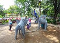 Ade Irma Suryani Nasution park Taman Lalu Lintas in Bandung. Royalty Free Stock Photo