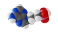 adefovir molecule, bis-pom pmea molecular structure, isolated 3d model van der Waals