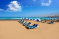 Adeje Beach Playa Las Americas in Tenerife Royalty Free Stock Photo