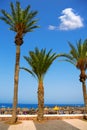 Adeje coast Las americas beach in south Tenerife Royalty Free Stock Photo