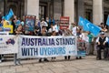 Pro-Uyghur demonstration outside of the South Australia Parliament House