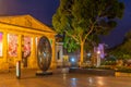 ADELAIDE, AUSTRALIA, JANUARY 5, 2020: Night view of Art Gallery of South Australia in Adelaide