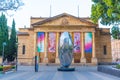 ADELAIDE, AUSTRALIA, JANUARY 7, 2020: Sunset view of Art Gallery of South Australia in Adelaide