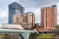 Adelaide CBD skyline with the new Festival Plaza, Skycity Casino and Adelaide Convention Centre