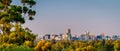 Adelaide city from the hills Royalty Free Stock Photo