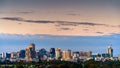 Adelaide night city skyline view Royalty Free Stock Photo