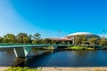 Adelaide Oval viewed across foot bridge Royalty Free Stock Photo