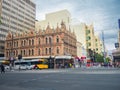 Rundle mall Street main shopping center with 700 retail stores at CBD. Royalty Free Stock Photo