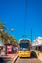 Tram at Moseley Square in Glenelg, South Australia