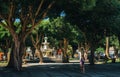 Adelantado Square in La Laguna town, Tenerife, Canarias Royalty Free Stock Photo