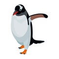 Adele penguin raising wings figure