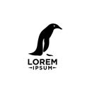 Adelie Penguin logo icon designs illustration