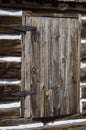 Hornbek Homestead details of Log Cabin