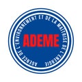 Ademe Environment and energy management agency symbol in France Royalty Free Stock Photo