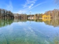 Adenauer Weiher in Cologne landscape Royalty Free Stock Photo