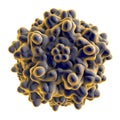 Adeno-associated virus, 3D illustration