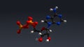 Adenosine triphosphate structure Royalty Free Stock Photo