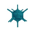 Adenovirus vector illustration Royalty Free Stock Photo