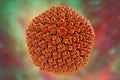 Adenovirus, a virus which cause respiratory infections Royalty Free Stock Photo