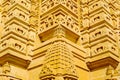 Adeshwar Nath Jain temple dome stone carvings detail Royalty Free Stock Photo