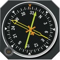 ADF navigation directional gyro indicator Royalty Free Stock Photo