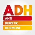 ADH - Antidiuretic Hormone acronym concept
