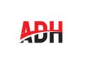 ADH Letter Initial Logo Design Vector Illustration Royalty Free Stock Photo