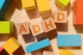 ADHD - Attention deficit hyperactivity disorder concept Royalty Free Stock Photo