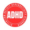 ADHD attention deficit hyperactivity disorder symbol icon