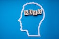 ADHD Brain. Adult Confusion And Depression Royalty Free Stock Photo