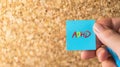 The ADHD Post-it Note.AI generated image Royalty Free Stock Photo