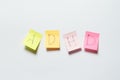 ADHD written on sticky notes. Royalty Free Stock Photo