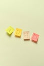 ADHD written on sticky notes. Royalty Free Stock Photo