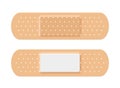 Adhesive medical plaster strip bandage. Medical patch aid strip