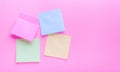 Adhesive note post color Royalty Free Stock Photo