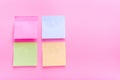 Adhesive note post color Royalty Free Stock Photo