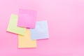 Adhesive note post color Royalty Free Stock Photo