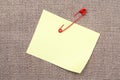Adhesive Note And Safety Pin Royalty Free Stock Photo