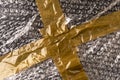 Adhesive tape bubble wrap Royalty Free Stock Photo