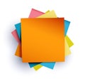 Adhesives note. Sticky note or post it reminder Royalty Free Stock Photo