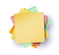 Adhesives note. Sticky note or post it reminder Royalty Free Stock Photo