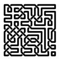 Artistic ornamental celtic knots vector illustration in monochrome.