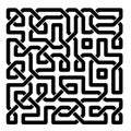 Artistic ornamental celtic knots vector illustration in monochrome.